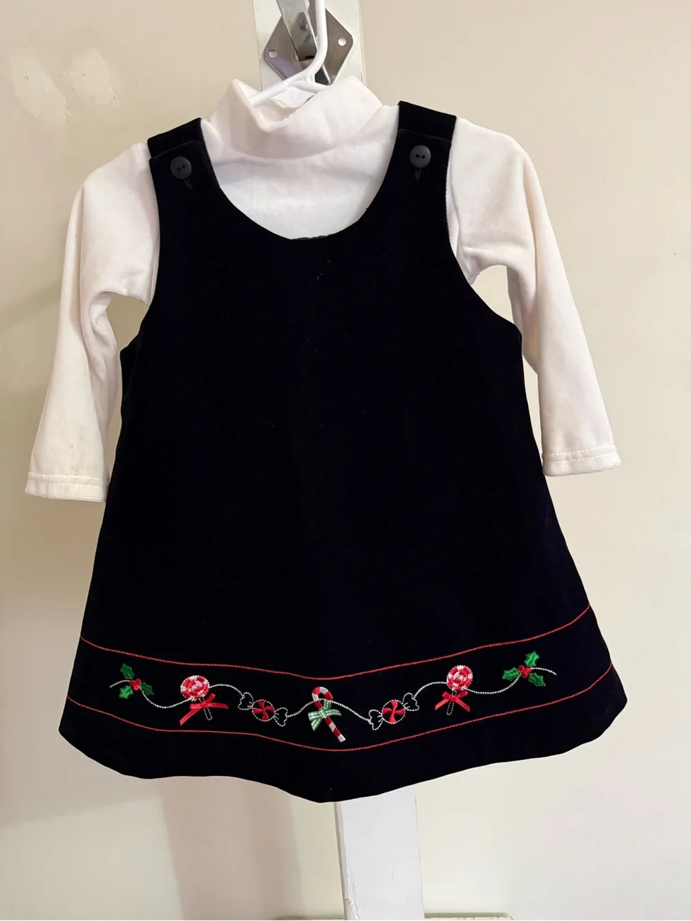 Sophia Rose Velvet Christmas Dress Set